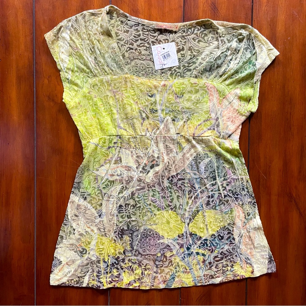 NWT - Casual Freedom Y2K Top - Citrus - M